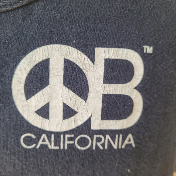 OB Ocean Beach Skeleton Graphic tank peace sign California Surf size XL - Picture 5 of 5